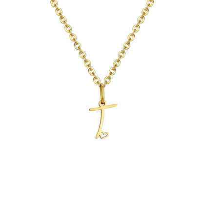 HEART INITIAL A-Z NECKLACE