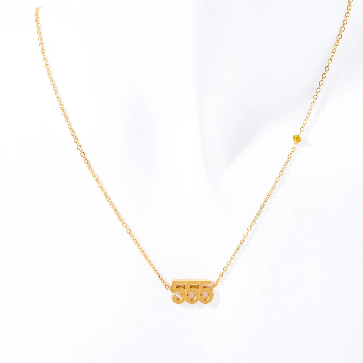18K GOLD ANGEL NUMBER NECKLACE 111-999
