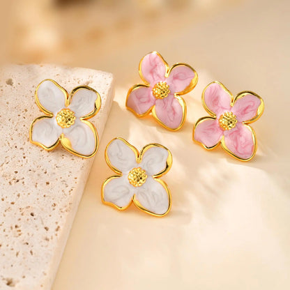 BLOSSOM PINK STUD EARRINGS
