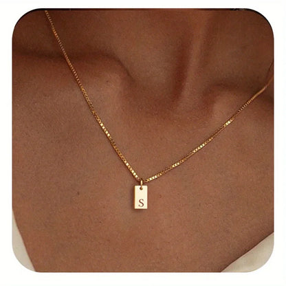 GOLD LETTER ENVELOPE A-Z NECKLACE