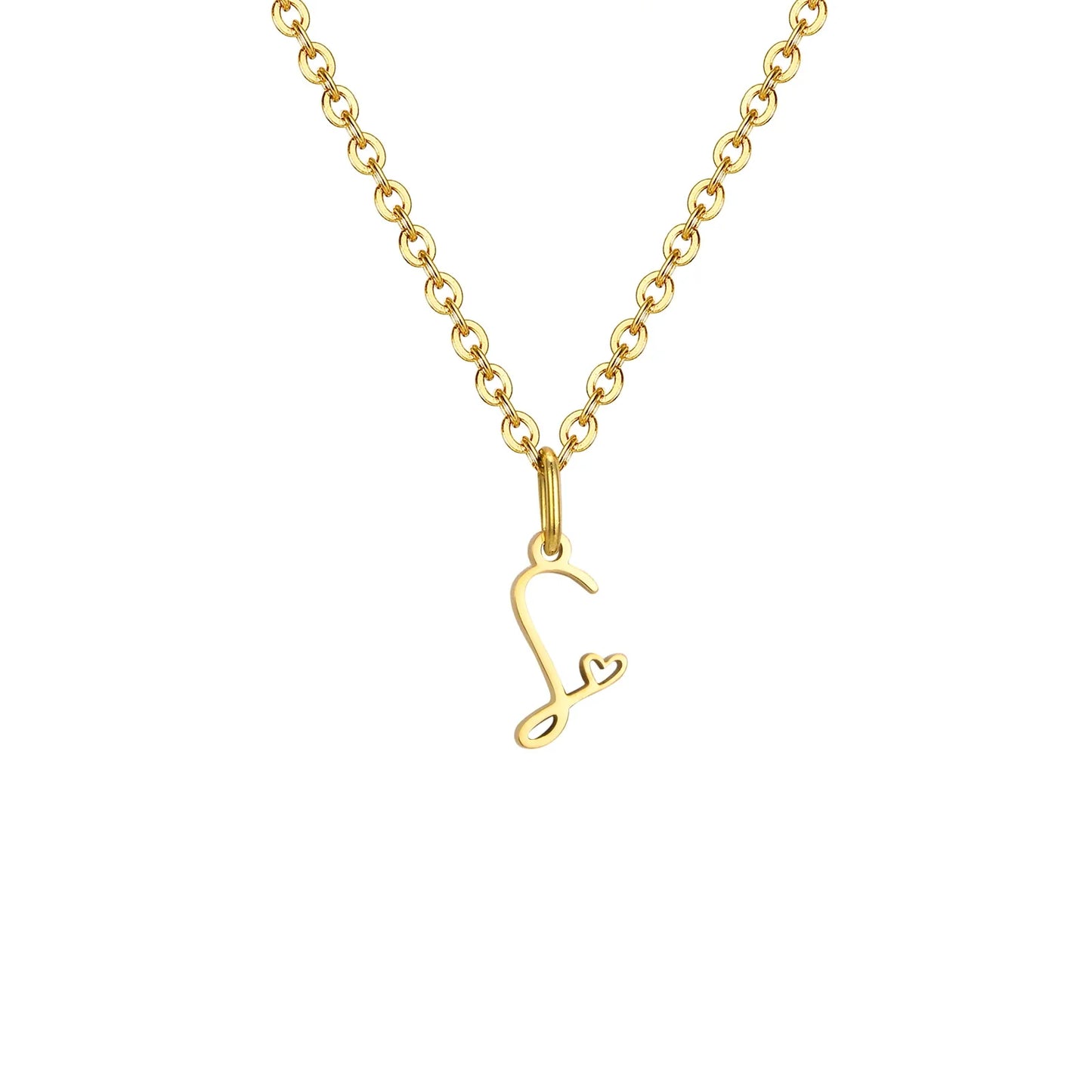 HEART INITIAL A-Z NECKLACE