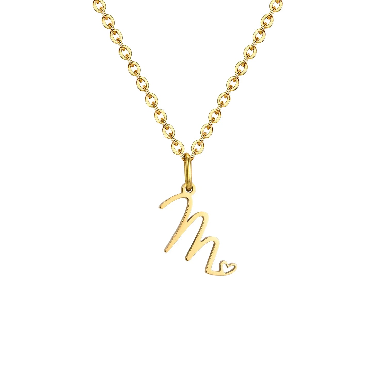 HEART INITIAL A-Z NECKLACE