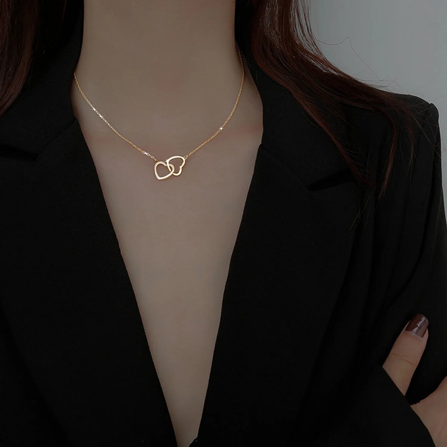 HEART INTERLOCK NECKLACE