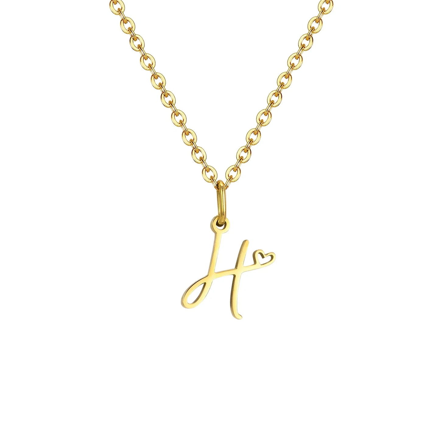 HEART INITIAL A-Z NECKLACE