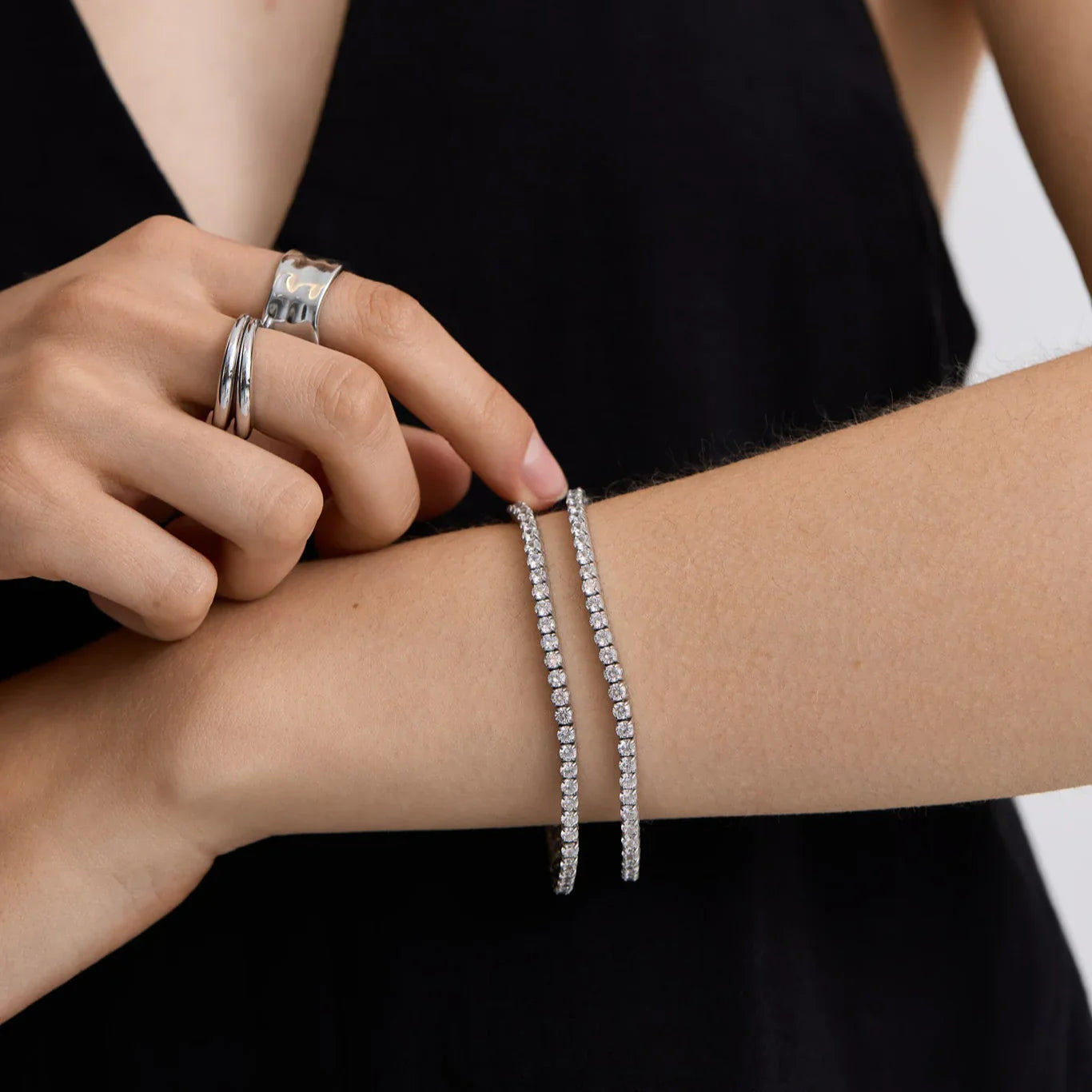 HALO - TENNIS BRACELET / SILVER