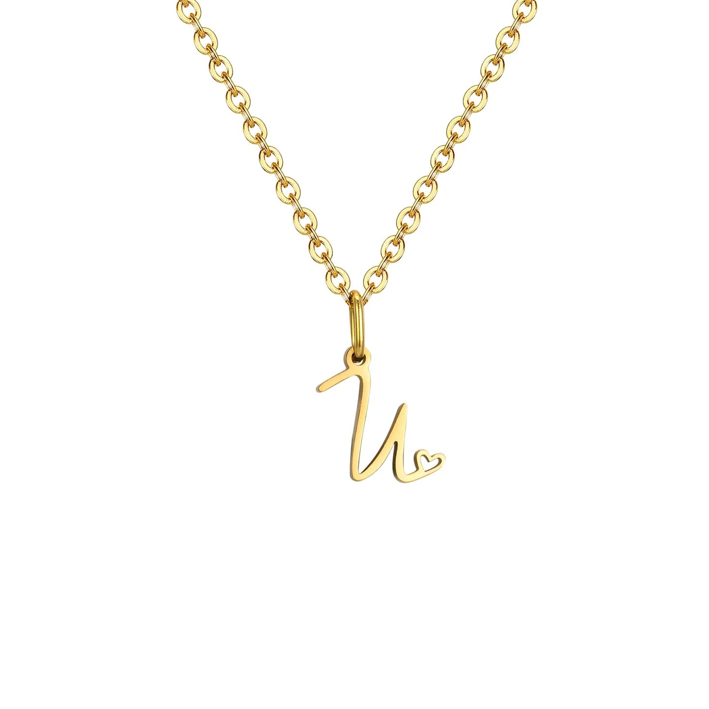 HEART INITIAL A-Z NECKLACE