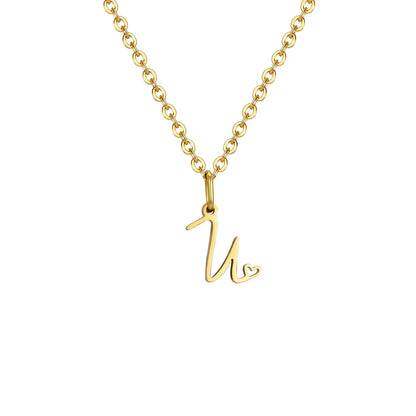 HEART INITIAL A-Z NECKLACE