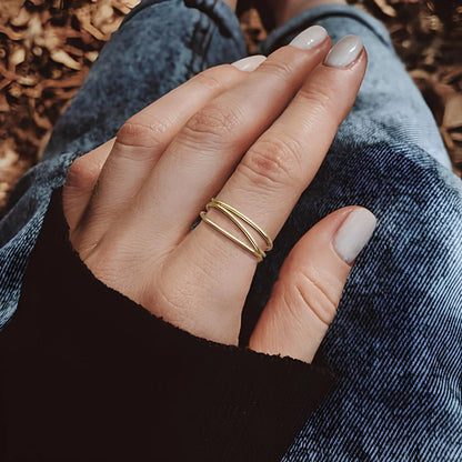 THREE LAYER RING