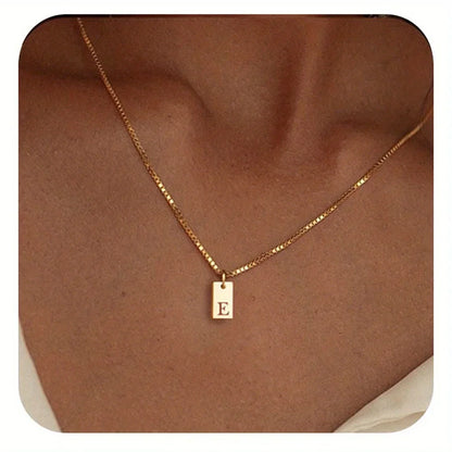 GOLD LETTER ENVELOPE A-Z NECKLACE