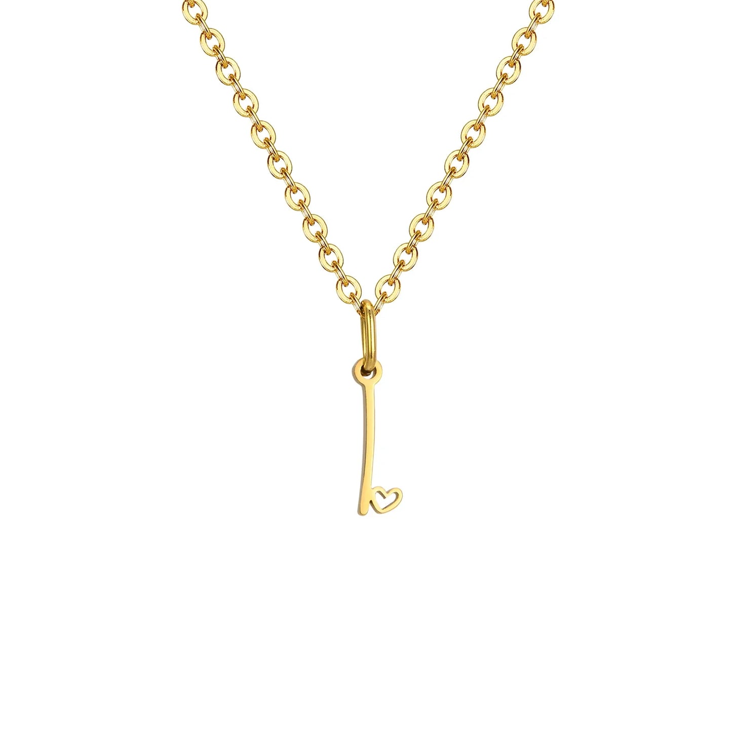 HEART INITIAL A-Z NECKLACE