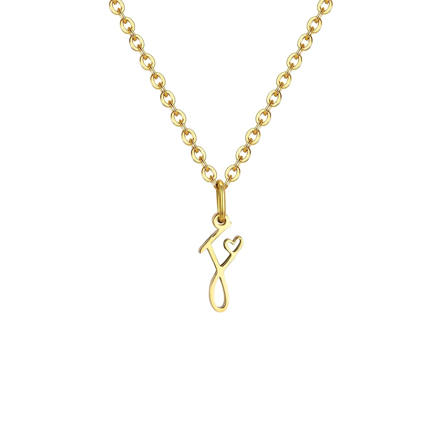 HEART INITIAL A-Z NECKLACE