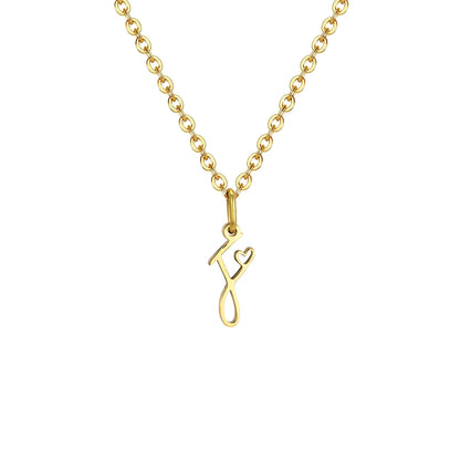 HEART INITIAL A-Z NECKLACE