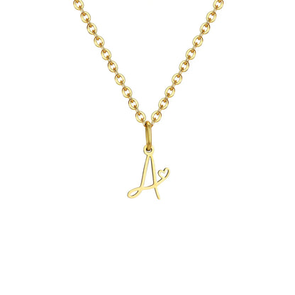 HEART INITIAL A-Z NECKLACE