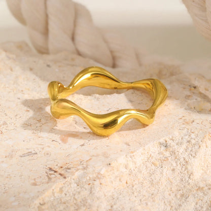 IRREGULAR WAVE RING