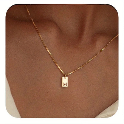 GOLD LETTER ENVELOPE A-Z NECKLACE