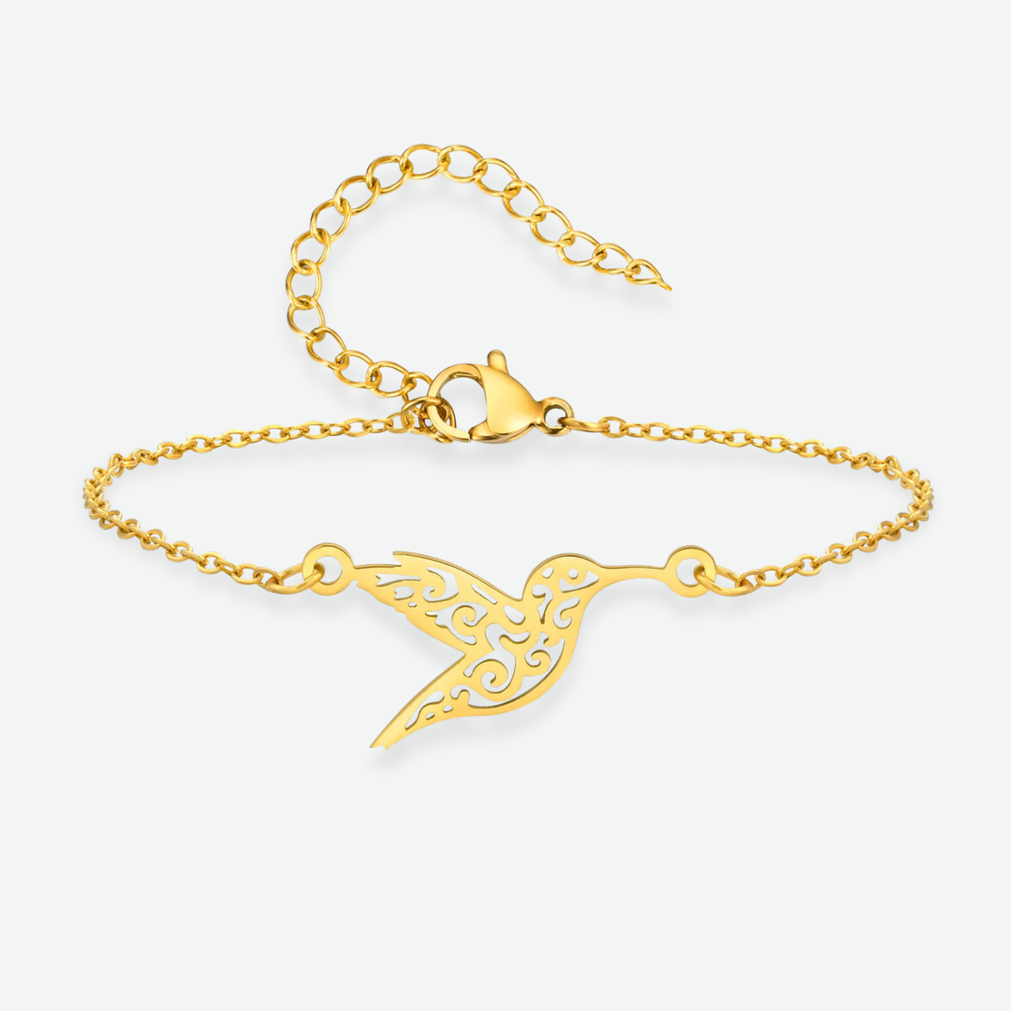 GOLD HUMMINGBIRD BRACELET