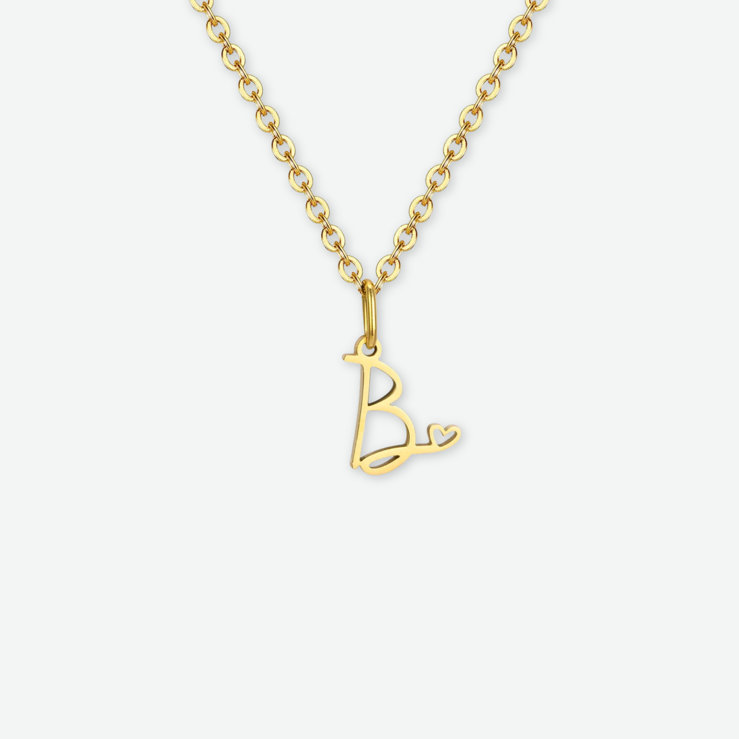 HEART INITIAL A-Z NECKLACE