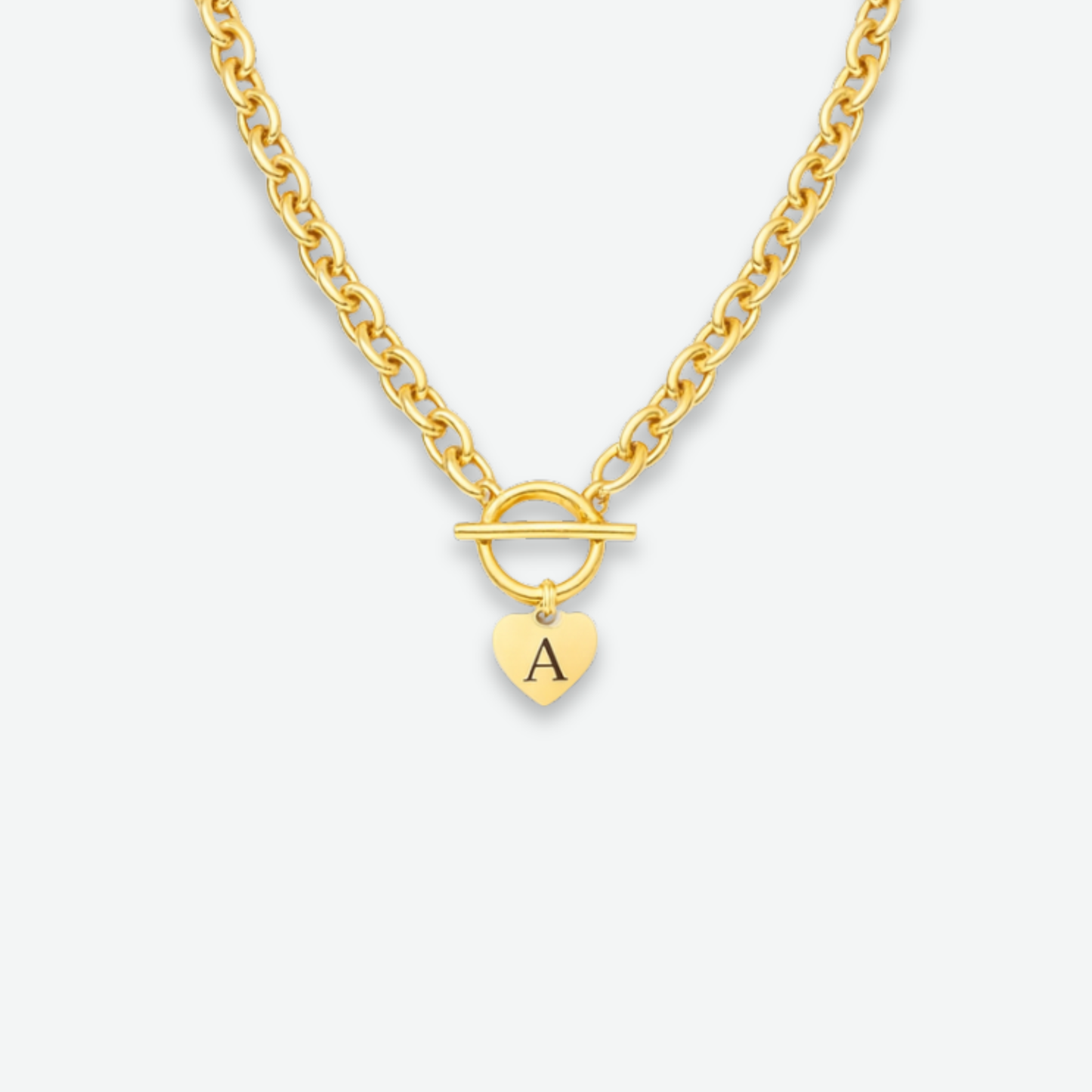 TOGGLE LETTER NECKLACE