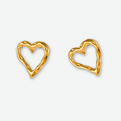 RIGGED OPEN HEART EARRINGS