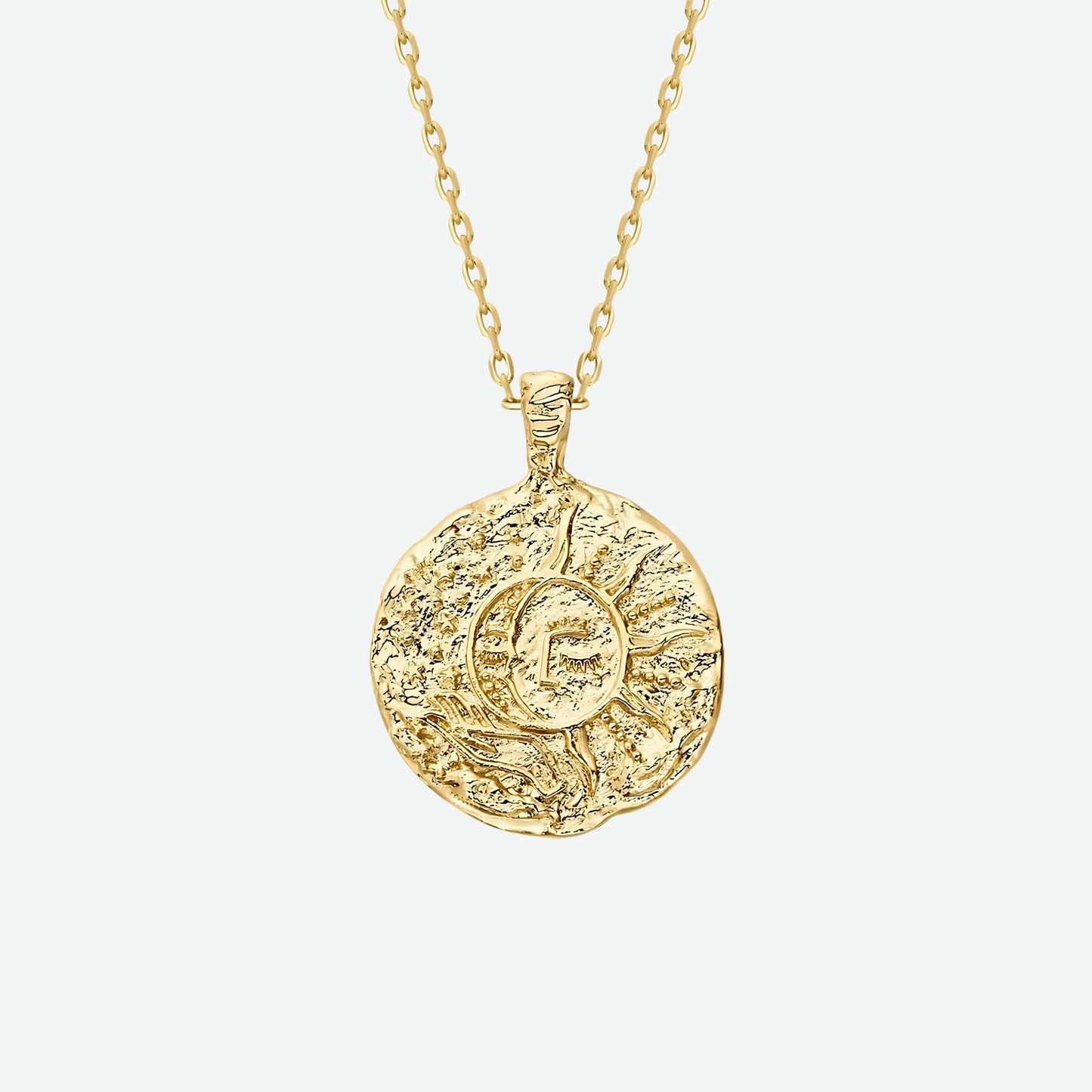 SUN MEDALLION NECKLACE