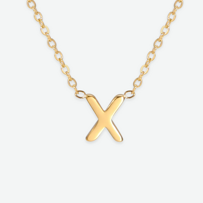 GOLD LETTER A-Z NECKLACE