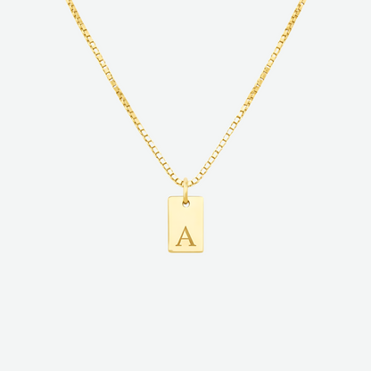 GOLD LETTER ENVELOPE A-Z NECKLACE