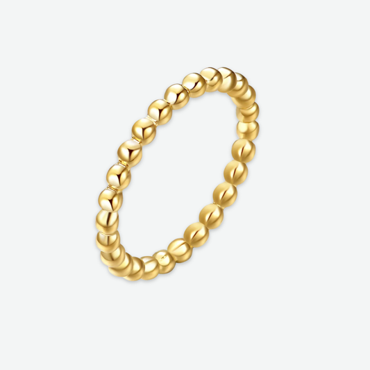 GOLDEN BEAD RING