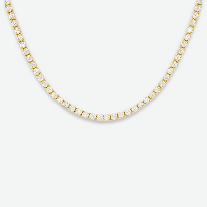 HALO - TENNIS NECKLACE / GOLD