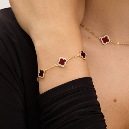 TRINITY - DIAMOND RED BRACELET