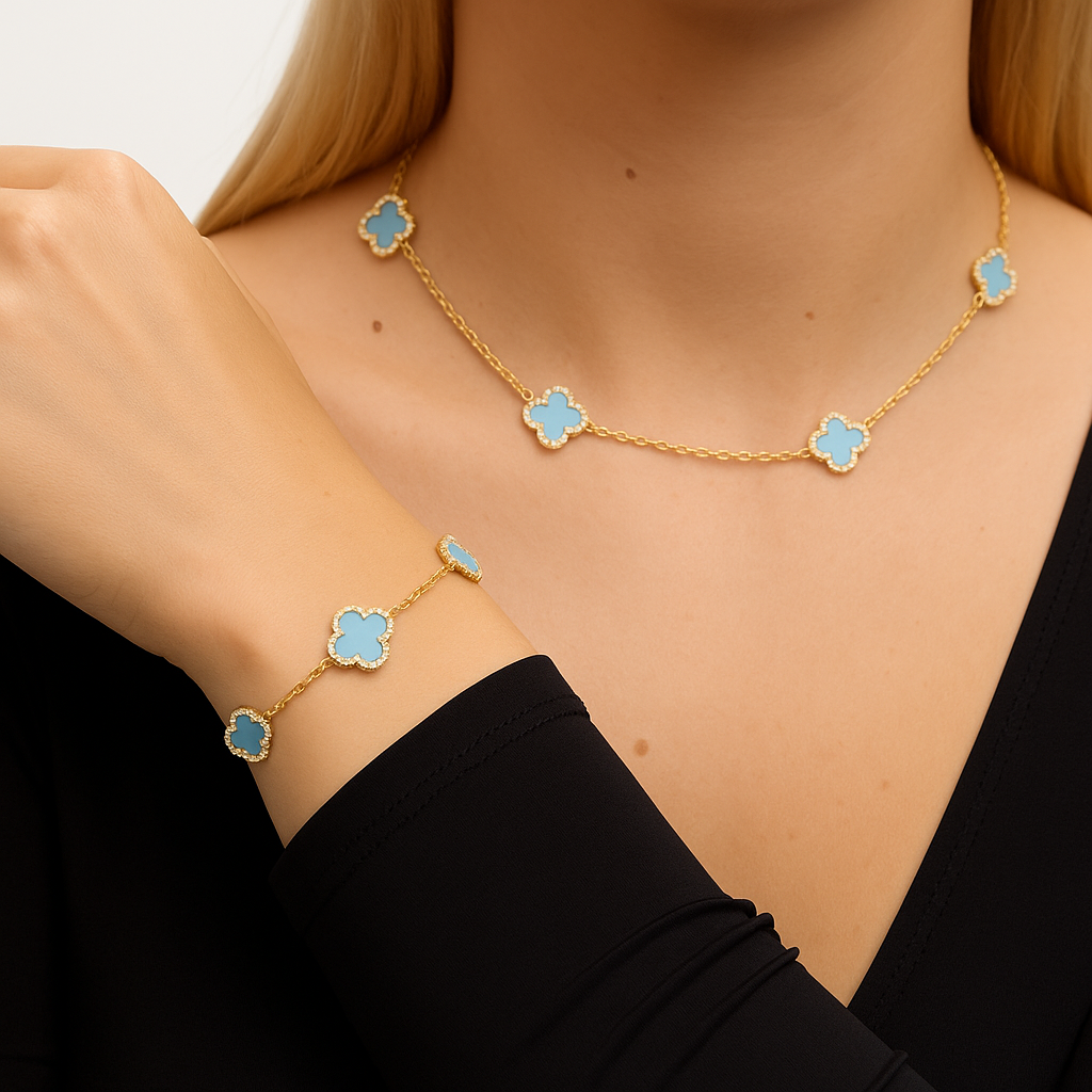 TRINITY - DIAMOND SKY BLUE BRACELET