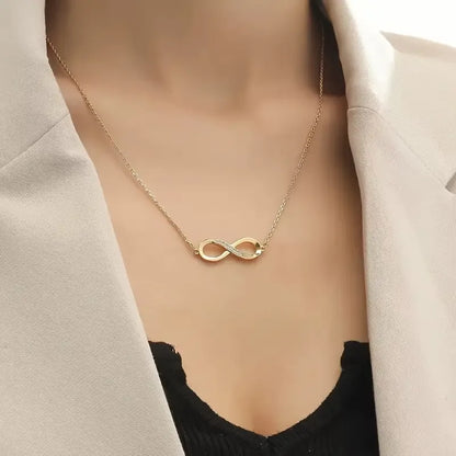 INFINITY - DIAMOND NECKLACE / 18K GOLD