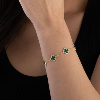 TRINITY - DIAMOND GREEN BRACELET