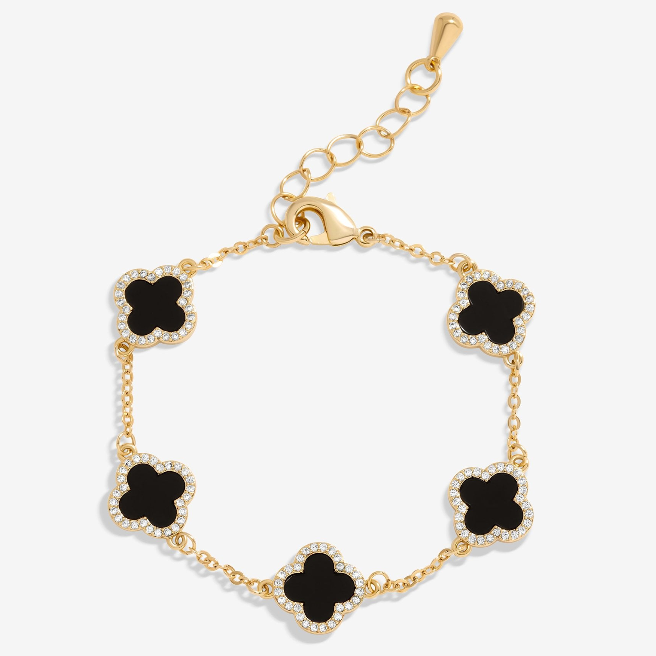 TRINITY - DIAMOND BLACK BRACELET