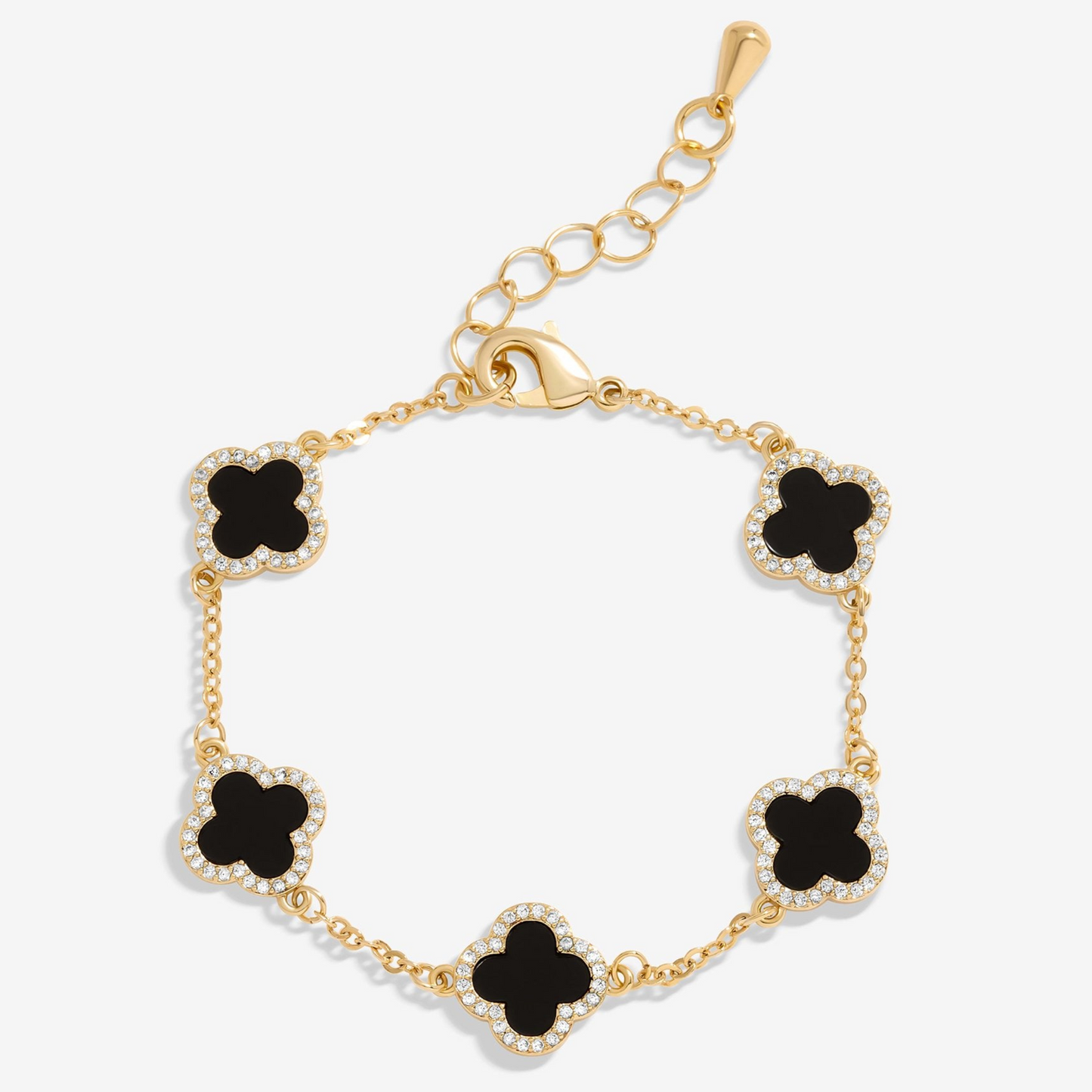 TRINITY - DIAMOND BLACK BRACELET