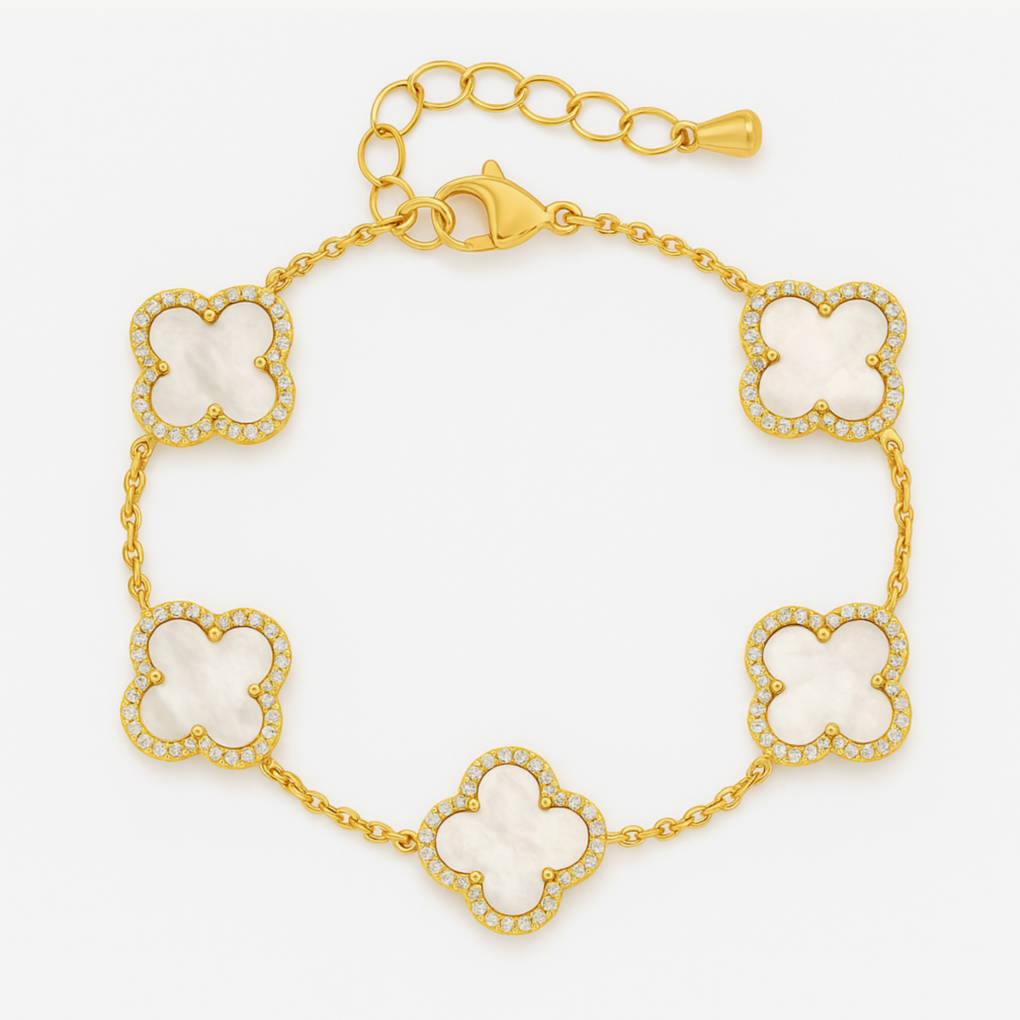 TRINITY - DIAMOND MOTHER OF PEARL BRACELET