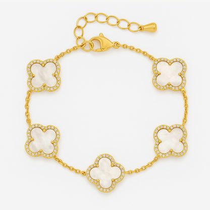 TRINITY - DIAMOND MOTHER OF PEARL BRACELET